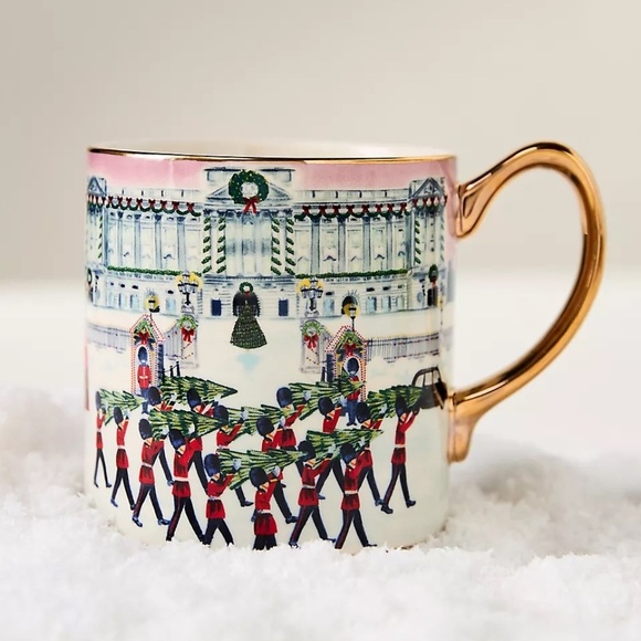 NWT 2024 Anthropologie Christmas Holiday in The City London Mug - Picture 4 of 4